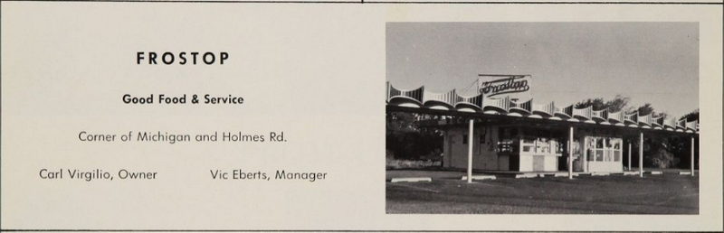 Frostop Root Beer - Vintage Yearbook Ad Ypsilanti